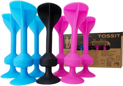 999 Games - Tossit - Starter Pack - Blauw-Roze - Darts - Petanque - Voor binnen en buiten - Onverwoestbaar en gemakkelijk schoon te maken