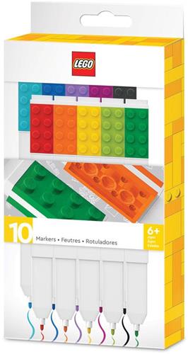 Joy Toy (IT) LEGO Felt Tip Pens Set 10-Pieces Stationery