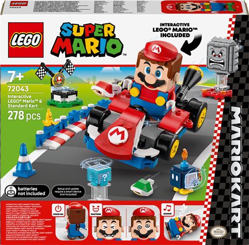 LEGO® Super Mario: Mario Kart  Interactieve LEGO® Mario en Standaardkart - 72043