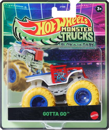 Hot Wheels Monster Trucks Glow in the Dark GOTTA GO Vehicle, Monstertruck, 3 jaar, Metaal, Meerkleurig