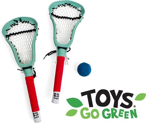 BS Toys Lacrossekit - Lacrosse rackets kinderen - Buitenspeelgoed van Bioplastic - Buitenspelen - Balsport