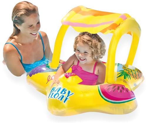 Intex Baby Float Ster - Floaties Voor In Het Zwembad - Zwemband Baby 0 Jaar - Zwemband Baby - Baby Zwemband