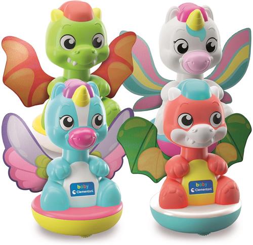 Clementoni - Baby - Spin & Dream - Tol - Eenhoorn en draakje - vanaf 9 maanden
