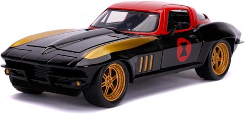 Jada Toys - Marvel Black Widow 1966 Chevy 1:24 - Speelgoedvoertuig