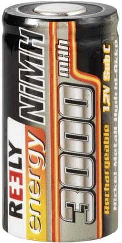 Reely Accucel NiMH Sub-C 1.2 V 3000 mAh Zonder soldeerlip