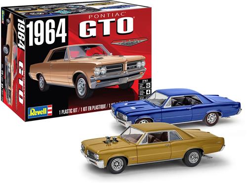 1:24 Revell 14574 Pontiac GTO - 1964 - 2 Bouwopties - Amerikaanse Auto Plastic Modelbouwpakket