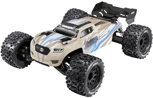 Reely Thor Krijtgrijs Brushless 1:10 RC auto Elektro Monstertruck 4WD 100% RTR 2,4 GHz Incl. accu, oplader en batterije