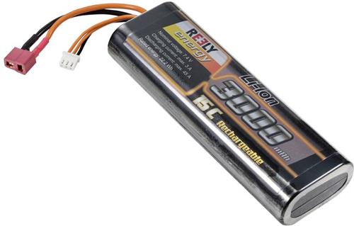 Reely Li-ion accupack 7.4 V 3000 mAh Aantal cellen: 2 15 C Stick hardcase