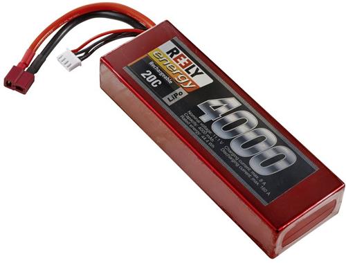 Reely LiPo accupack 11.1 V 4000 mAh Aantal cellen: 3 20 C Hardcase T-stekkersysteem
