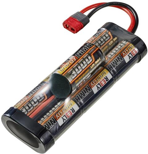 Reely NiMH accupack 8.4 V 3000 mAh Aantal cellen: 7 Sub-C Hump T-stekkersysteem