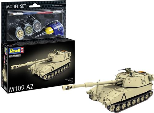 1:72 Revell 63361 M109 A2 - Zelfrijdende Houwitser - Militair Voertuig - Model Set Plastic Modelbouwpakket