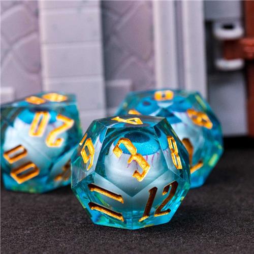 Dobbelst.Set Oog Liquid Blauw