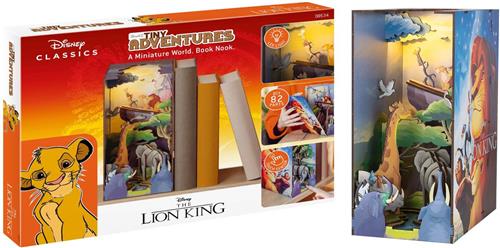 Revell 00534 Tiny Adventures - Disney "Lion King" - Boekhoekje met LED Verlichting - 18x11x23cm Houten Modelbouwpakket