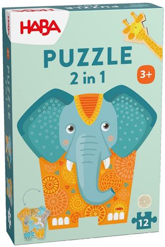 Haba 2in1 Puzzel Olifant