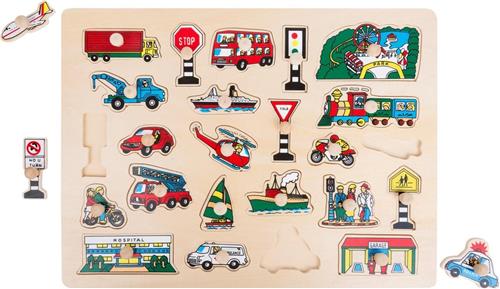 Small Foot Houten Vormenpuzzel De Grote Stad Junior 25-delig