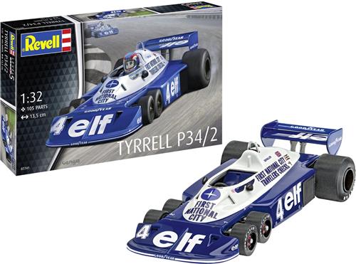 1:32 Revell 07741 Tyrrell P34/2 - 6 wieler - Formule 1 auto Plastic Modelbouwpakket