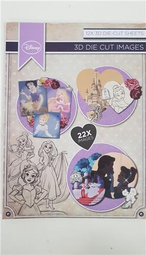 3D stansblok - Disney Prinsessen