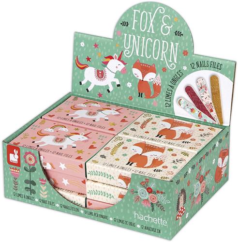 Janod Jolie Papeterie - Nagelvijltjes Vos en Eenhoorn