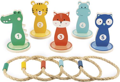 Janod Verjaardagsspel - Ringen gooien Dieren