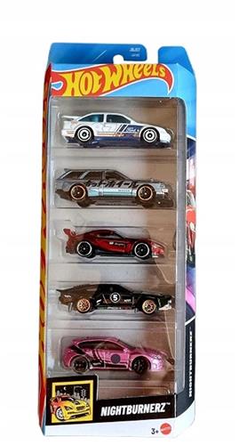 HOT WHEELS NIGHTBURNERZ HW SET 5 STUKS 2024 (Supra GR, Sierra Cosworth, Nissan Maxima, Subaru WRX STI)