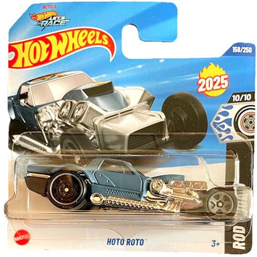HOT WHEELS HOTO ROTO BLUE 2025 158/250 HW ROD SQUAD 10/10 1:64