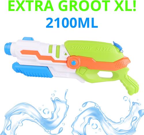 XL Waterpistool - Waterpistool - Water Pistool - Waterpistool 2100ML - Extra Grote Waterpistool - Groen