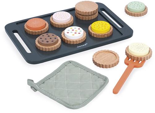Janod Shiny Grandma - Koekjes Bakken - Houten Imitatie Keukenset - 21 Accessoires Om Heerlijke Koekjes Te Maken - Geschikt Vanaf 3 Jaar