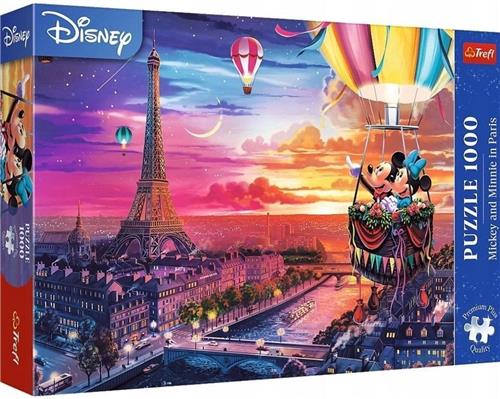 Trefl - Puzzle - 1000 stukjes - Disney - Mickey and Minnie in Paris