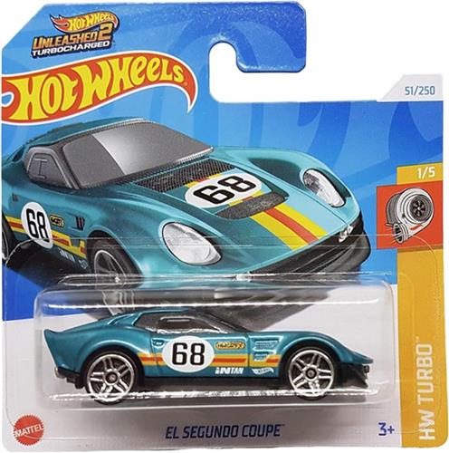 HOT WHEELS EL SEGUNDO COUPE METALIC TURQUOISE 51/250 HW TURBO 1/5 SHORT CART (1:64)
