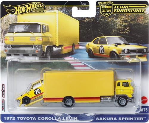 Hot Wheels Car Culture: Team Transport JBM34, Voertuigenset, 3 jaar, Metaal, Geel