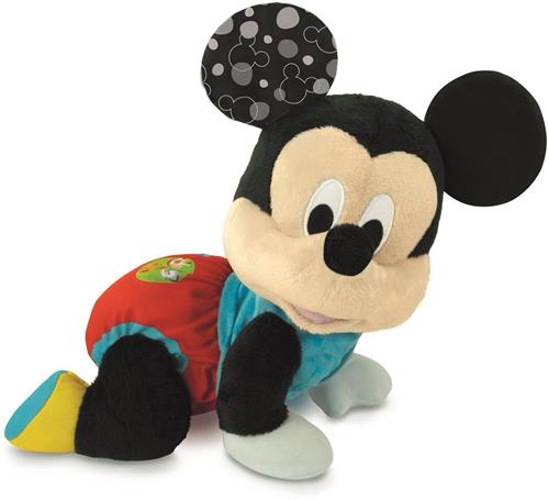 Clementoni Baby - Disney Mickey Mouse - Interactieve Knuffel - Samen Leren Kruipen - Met geluid - vanaf 6 maanden