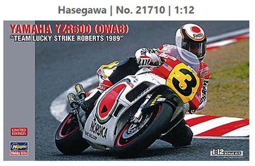 1:12 Hasegawa 21710 Yamaha YZR500 (0WA8) Team Lucky Strike Roberts 1989 - Motorfiets Plastic Modelbouwpakket