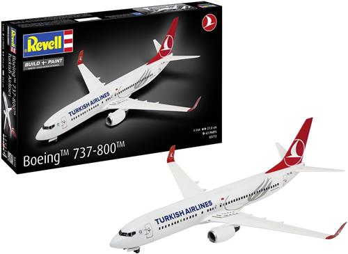 1:144 Revell 03772 Boeing 737-800 - Turkish Airlines - Passagiersvliegtuig Plastic Modelbouwpakket