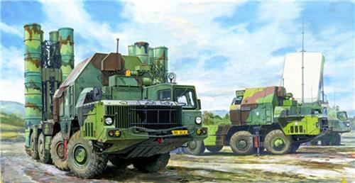 1:35 Trumpeter 01038 48N6E of 5P85S TEL S-300PMU SA-10 Grumble Plastic Modelbouwpakket