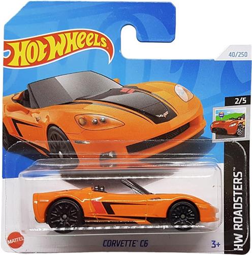 HOT WHEELS CORVETTE C6 ORANGE 40/250 1:64 HW ROADSTERS 2/5