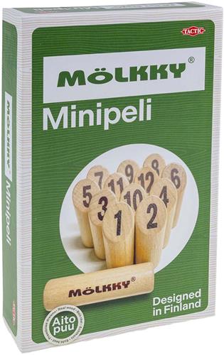 Tactic Mölkky Mini  Actiespel - Origineel Fins Houten Werpspel In Mini Formaat  Duurzaam Berkenhout  Met Gratis Score-App