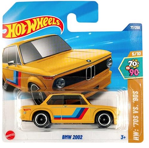 HOT WHEELS BMW 2002 M3 YELLOW 77/250 1:64 HW '70VS'90S
