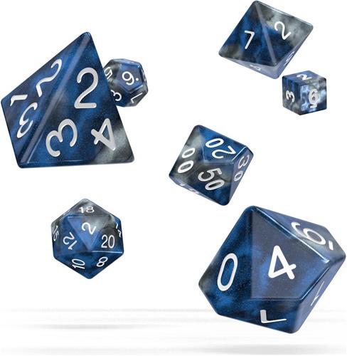 Oakie Doakie Dice RPG Set Gemidice - Liquid Steel