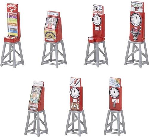 Faller - 7 Kermis gokautomaten - modelbouwsets, hobbybouwspeelgoed voor kinderen, modelverf en accessoires