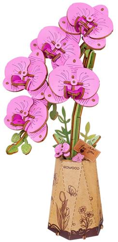 Robotime, DIY Wooden Flower Purple Moth Orchid, TW091, 10x5,8x22cm