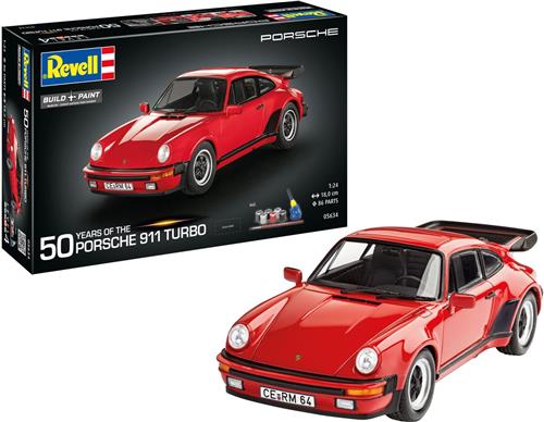 1:24 Revell 05634 "50 Years of the Porsche 911 Turbo" - Sportauto - Geschenkset Plastic Modelbouwpakket