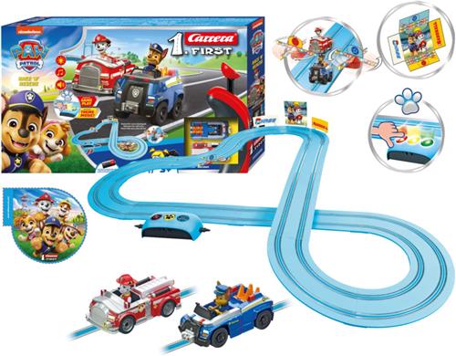 Carrera First PAW Patrol - Race 'N' Rescue - Chase vs. Marshall - Racebaan 3,5m - met licht, geluid en muziek Racebaan