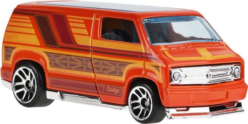 Hot Wheels 77 Dodge Van, Auto, 3 jaar, Metaal, Oranje