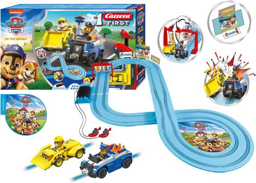 Carrera First PAW Patrol - On the Double - Chase vs. Rubble - Racebaan 2,4m Racebaan