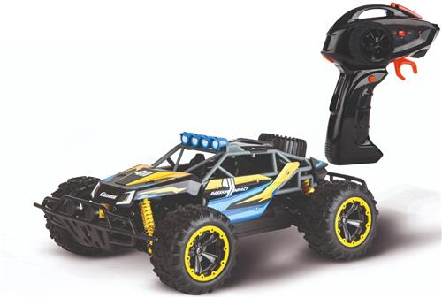 1:16 Carrera RC Auto Passion Impact 3.0 - Blauw/Geel - 2,4GHz RC Model Kant en Klaar