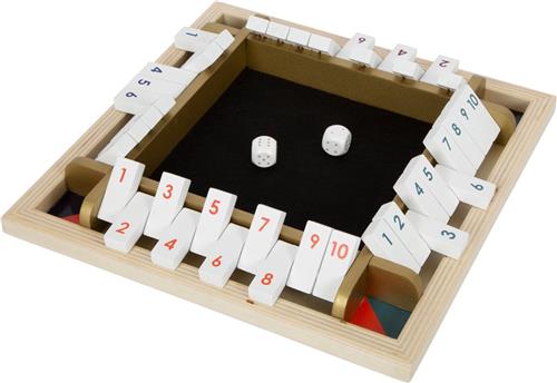 Small Foot - Shut the Box Houten Dobbelspel Gouden Editie