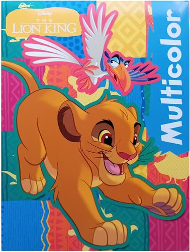 Disney Lion King kleurboek - leeuwenkoning Simba & Zazoe Multicolor - 32 blz