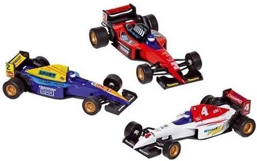 Goki - Raceauto speelgoed set van 3x stuks Formule 1 racewagens van 10 cm