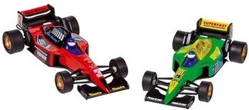 Goki - Raceauto speelgoed set van 2x stuks Formule 1 racewagens van 10 cm