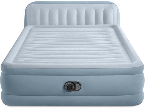 Intex Plush Headboard Luchtbed met ingebouwde pomp - 236 x 152 x 46 cm
